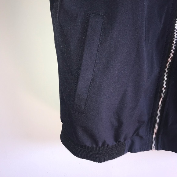 Navy Bomber Jacket with Baseball Collar - Picture 8 of 11